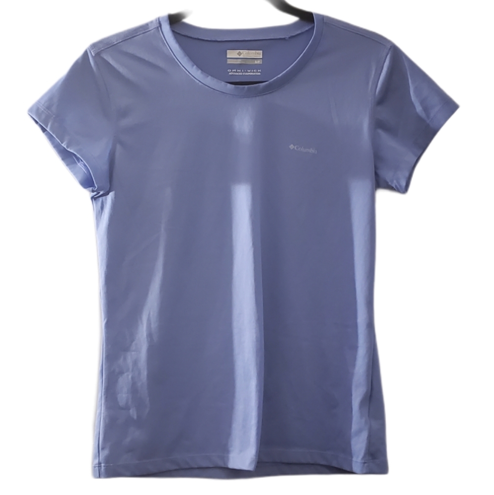 Columbia Omni-Wick Purple Active Wear Shirt S